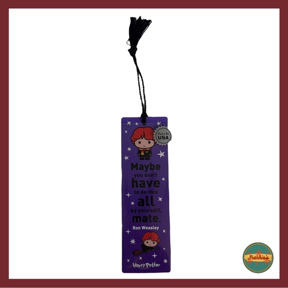 ✨Name Your Price Sale!✨ Harry Potter Quote Bookmark, Purple, Tassel Ron Weasley - Picture 1 of 6